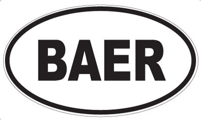 BAER - Oval Magnet
