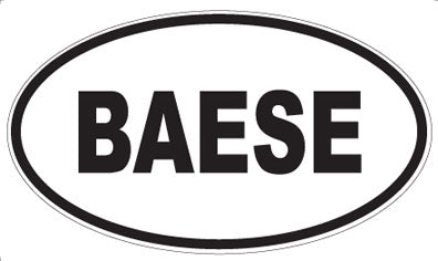 BAESE - Oval Magnet
