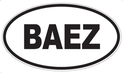 BAEZ - Oval Magnet