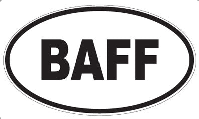 BAFF - Oval Magnet
