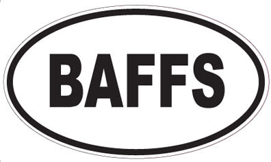 BAFFS - Oval Sticker