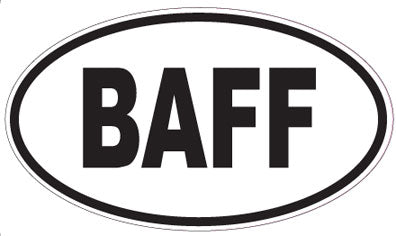 BAFF - Oval Sticker