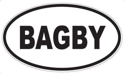 BAGBY - Oval Magnet