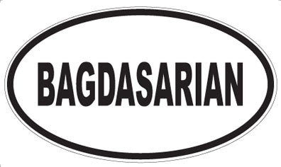 BAGDASARIAN - Oval Magnet