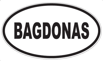BAGDONAS - Oval Magnet