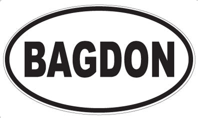 BAGDON - Oval Magnet
