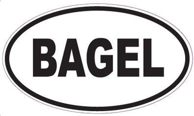 BAGEL - Oval Sticker