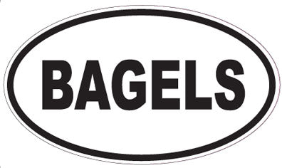BAGELS - Oval Sticker