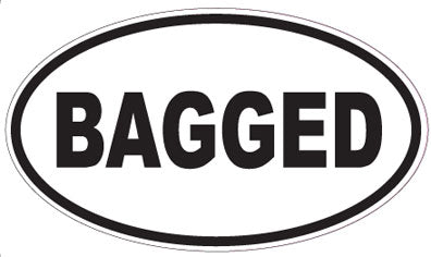 BAGGED - Oval Sticker