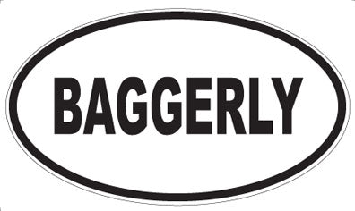 BAGGERLY - Oval Magnet