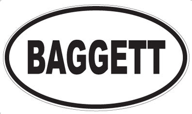 BAGGETT - Oval Magnet