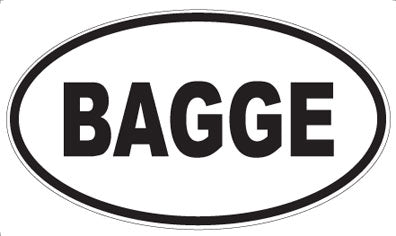 BAGGE - Oval Magnet
