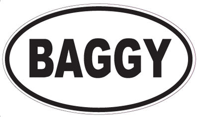 BAGGY - Oval Sticker