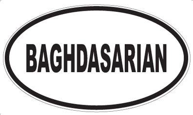 BAGHDASARIAN - Oval Magnet