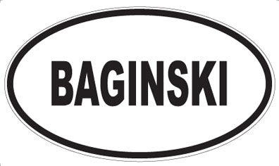 BAGINSKI - Oval Magnet