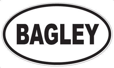 BAGLEY - Oval Magnet