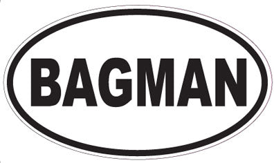 BAGMAN - Oval Sticker