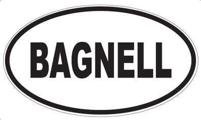 BAGNELL - Oval Magnet