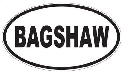 BAGSHAW - Oval Magnet
