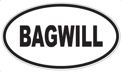 BAGWILL - Oval Magnet
