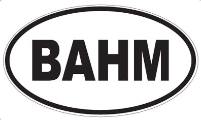 BAHM - Oval Magnet