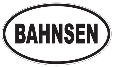 BAHNSEN - Oval Magnet