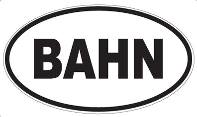 BAHN - Oval Magnet