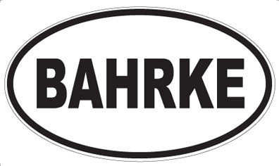 BAHRKE - Oval Magnet