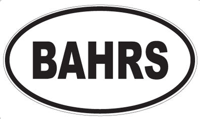 BAHRS - Oval Magnet