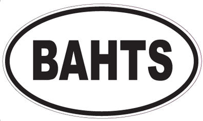 BAHTS - Oval Magnet