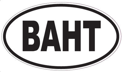 BAHT - Oval Sticker