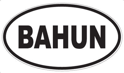 BAHUN - Oval Magnet