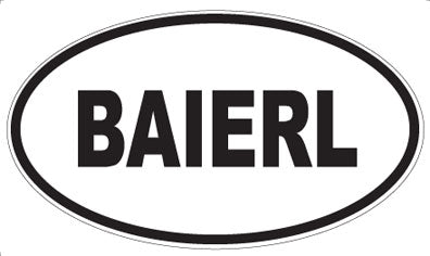 BAIERL - Oval Magnet
