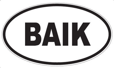 BAIK - Oval Magnet