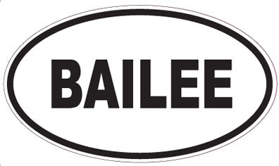 BAILEE - Oval Sticker