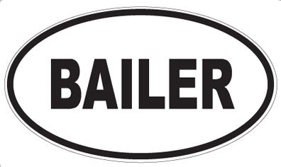 BAILER - Oval Magnet