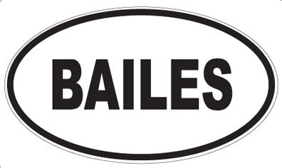 BAILES - Oval Magnet
