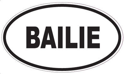 BAILIE - Oval Sticker