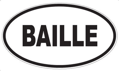 BAILLE - Oval Magnet