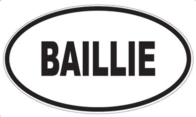 BAILLIE - Oval Magnet