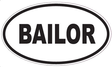BAILOR - Oval Sticker