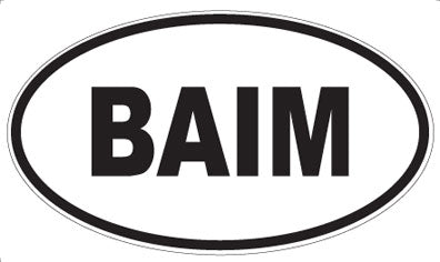 BAIM - Oval Magnet