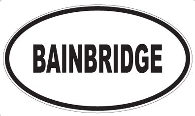 BAINBRIDGE - Oval Magnet