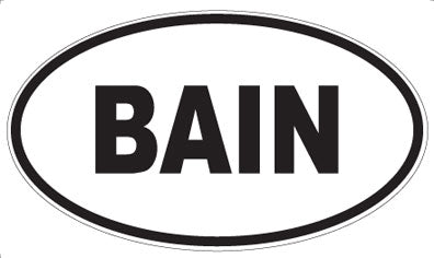 BAIN - Oval Magnet