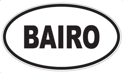 BAIRO - Oval Magnet