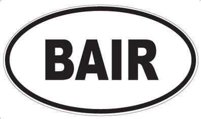 BAIR - Oval Magnet