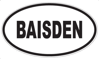 BAISDEN - Oval Magnet