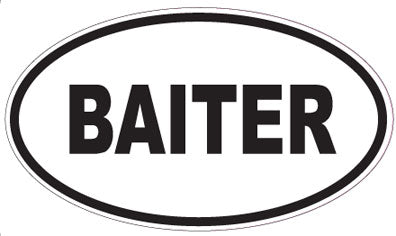 BAITER - Oval Sticker