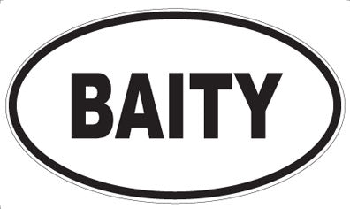 BAITY - Oval Magnet