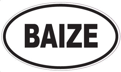 BAIZE - Oval Sticker
